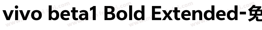 vivo beta1 Bold Extended字体转换